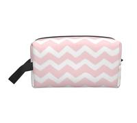Mexpekil Beauty case da viaggio per donne e uomini, borsa impermeabile di grande capacità per trucchi e cosmetici, borsa organizer portatile, Onda Rosa, One Size