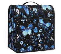 Mexpekil Blue Butterflies Flowers Stand Mixer Cover 5-8 Quart Kitchen Appliance Dust Covers con manico superiore e tasche universale accessori decorativi per elettrodomestici da cucina