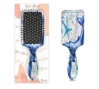 Mexpekil Blue Ocean Whale Starfish World Map Spazzola districante Paddle Spazzola per capelli Bagnati Asciutti Spazzole Massaggio Cuscino D'aria Pettine per ID Ragazze Donne Uomini