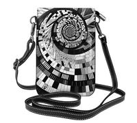 Mexpekil Borsa a tracolla in pelle per le donne a tracolla custodia per telefono impermeabile borsa portafoglio piccole borse da donna, Tasti del pianoforte, Taglia unica
