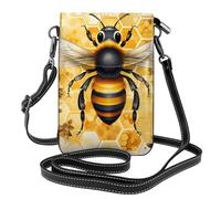 Mexpekil Borsa a tracolla in pelle per le donne a tracolla custodia per telefono impermeabile borsa portafoglio piccole borse da donna, Miele d'api, Taglia unica