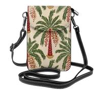 Mexpekil Borsa a tracolla in pelle per le donne a tracolla custodia per telefono impermeabile borsa portafoglio piccole borse da donna, Palme Hawaiane, Taglia unica