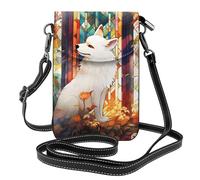Mexpekil Borsa a tracolla in pelle per le donne a tracolla custodia per telefono impermeabile borsa portafoglio piccole borse da donna, Foglie di Vol, Taglia unica