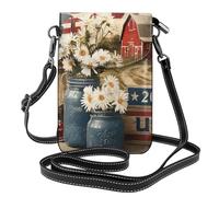 Mexpekil Borsa a tracolla in pelle per le donne a tracolla custodia per telefono impermeabile borsa portafoglio piccole borse da donna, Celebrare l'America, Taglia unica
