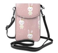Mexpekil Borsa a tracolla in pelle per le donne a tracolla custodia per telefono impermeabile borsa portafoglio piccole borse da donna, Carino piccolo coniglietto, Taglia unica