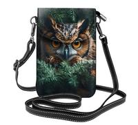 Mexpekil Borsa a tracolla in pelle per le donne a tracolla custodia per telefono impermeabile borsa portafoglio piccole borse da donna, Gufo della for, Taglia unica