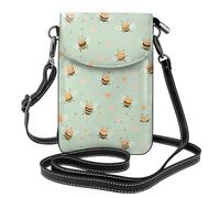 Mexpekil Borsa a tracolla in pelle per le donne a tracolla custodia per telefono impermeabile borsa portafoglio piccole borse da donna, Carino api Cuori, Taglia unica