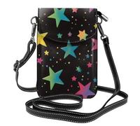 Mexpekil Borsa a tracolla in pelle per le donne a tracolla custodia per telefono impermeabile borsa portafoglio piccole borse da donna, Galassia di stelle, Taglia unica