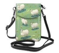 Mexpekil Borsa a tracolla in pelle per le donne a tracolla custodia per telefono impermeabile borsa portafoglio piccole borse da donna, Pecore prateria, Taglia unica