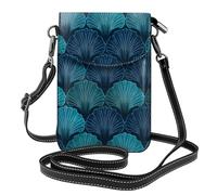 Mexpekil Borsa a tracolla in pelle per le donne a tracolla custodia per telefono impermeabile borsa portafoglio piccole borse da donna, Conchiglie Blu Scuro, Taglia unica