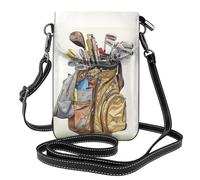 Mexpekil Borsa a tracolla in pelle per le donne a tracolla custodia per telefono impermeabile borsa portafoglio piccole borse da donna, Borsa per palline da golf, Taglia unica