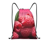 Mexpekil Borsa da nuoto impermeabile con coulisse per mirtilli rossi con frutta Borsa da nuoto piccola borsa da palestra, Mirtillo rosso alla frutta, S, Minimalista