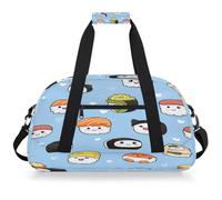 Mexpekil Borsa da palestra da viaggio a forma di cuore sushi per ragazze e ragazzi borse da viaggio per il fine settimana borsa impermeabile per sport danza scuola pratica