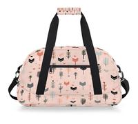 Mexpekil Borsa da palestra da viaggio con freccia africana per ragazze e ragazzi borse da viaggio per il fine settimana borsa impermeabile per sport danza scuola pratica