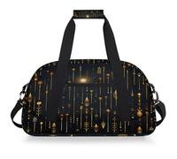 Mexpekil Borsa da palestra da viaggio con freccia tribale per ragazze e ragazzi borse da viaggio per il fine settimana borsa impermeabile per sport danza scuola pratica