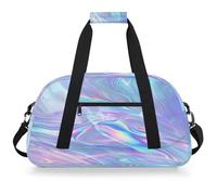 Mexpekil Borsa da palestra da viaggio con liquido astratto che scorre per ragazze e ragazzi borse da viaggio per il fine settimana borsa impermeabile per sport danza scuola pratica