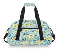 Mexpekil Borsa da palestra da viaggio con motivo floreale a ramo per ragazze e ragazzi borse da viaggio per il fine settimana borsa impermeabile per sport danza scuola pratica