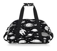 Mexpekil Borsa da palestra da viaggio con pianeta dei cartoni animati, per ragazze e ragazzi, borsa da viaggio per il fine settimana, impermeabile, per sport, danza, scuola, pratica