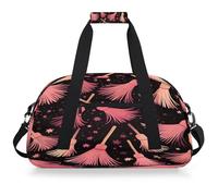 Mexpekil Borsa da palestra da viaggio con scopa da strega per ragazze e ragazzi, borsa da viaggio per il fine settimana, impermeabile, per sport, danza, scuola, pratica