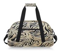 Mexpekil Borsa da palestra da viaggio con stampa di leone bianco per ragazze e ragazzi borse da viaggio per il fine settimana borsa impermeabile per sport danza scuola pratica