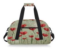 Mexpekil Borsa da palestra da viaggio, Lettera vintage con cuori | Borse da viaggio per il fine settimana, per ragazze e ragazzi, impermeabile, per sport, danza, scuola, pratica