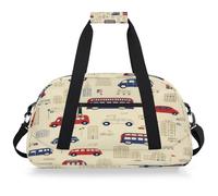 Mexpekil Borsa da palestra da viaggio per ragazze e ragazzi con auto e autobus borse da viaggio per il fine settimana borse impermeabili per sport danza scuola pratica