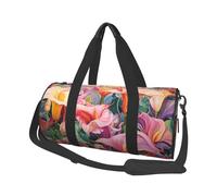 Mexpekil Borsa da palestra pieghevole Carry On Travel Duffle Bags Impermeabile Donna Uomo Bagaglio a Mano Borsa Grande Weekend Pernottamento Borse per Sport Danza, Arte Fiori Pianta, Taglia unica
