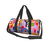 Mexpekil Borsa da palestra pieghevole Carry On Travel Duffle Bags Impermeabile Donna Uomo Bagaglio a Mano Borsa Grande Weekend Pernottamento Borse per Sport Danza, Arte colorata, Taglia unica