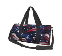 Mexpekil Borsa da palestra pieghevole Carry On Travel Duffle Bags Impermeabile Donna Uomo Bagaglio a Mano Borsa Grande Weekend Pernottamento Borse per Sport Danza, Bandiera degli Stati Uniti Stella,