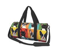 Mexpekil Borsa da palestra pieghevole Carry On Travel Duffle Bags Impermeabile Donna Uomo Bagaglio a Mano Borsa Grande Weekend Pernottamento Borse per Sport Danza, Facce di cane Terrier, Taglia unica
