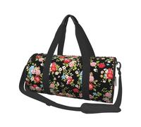 Mexpekil Borsa da palestra pieghevole Carry On Travel Duffle Bags Impermeabile Donna Uomo Bagaglio a Mano Borsa Grande Weekend Pernottamento Borse per Sport Danza, Rose Fiori di campo, Taglia unica