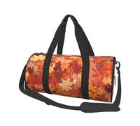 Mexpekil Borsa da palestra pieghevole Carry On Travel Duffle Bags Impermeabile Donna Uomo Bagaglio a Mano Borsa Grande Weekend Pernottamento Borse per Sport Danza, Foglia d'autunno, Taglia unica
