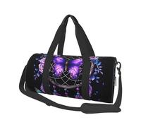 Mexpekil Borsa da palestra pieghevole Carry On Travel Duffle Bags Impermeabile Donna Uomo Bagaglio a Mano Borsa Grande Weekend Pernottamento Borse per Sport Danza, Acchiappasogni Rosa Viola, Taglia