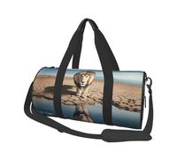 Mexpekil Borsa da palestra pieghevole Carry On Travel Duffle Bags Impermeabile Donna Uomo Bagaglio a Mano Borsa Grande Weekend Pernottamento Borse per Sport Danza, Leone Cool, Taglia unica