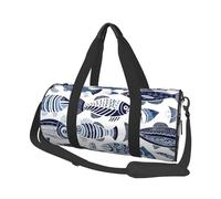 Mexpekil Borsa da palestra pieghevole Carry On Travel Duffle Bags Impermeabile Donna Uomo Bagaglio a Mano Borsa Grande Weekend Pernottamento Borse per Sport Danza, Boho Pesce, Taglia unica