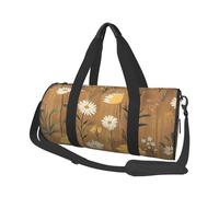 Mexpekil Borsa da palestra pieghevole Carry On Travel Duffle Bags Impermeabile Donna Uomo Bagaglio a Mano Borsa Grande Weekend Pernottamento Borse per Sport Danza, Fiori selvatici Legno, Taglia unica
