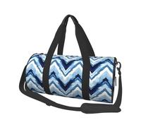 Mexpekil Borsa da palestra pieghevole Carry On Travel Duffle Bags Impermeabile Donna Uomo Bagaglio a Mano Borsa Grande Weekend Pernottamento Borse per Sport Danza, Onda blu., Taglia unica