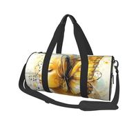 Mexpekil Borsa da palestra pieghevole Carry On Travel Duffle Bags Impermeabile Donna Uomo Bagaglio a Mano Borsa Grande Weekend Pernottamento Borse per Sport Danza, Art Butterfly Nota Ragazza, Taglia