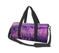 Mexpekil Borsa da palestra pieghevole Carry On Travel Duffle Bags Impermeabile Donna Uomo Bagaglio a Mano Borsa Grande Weekend Pernottamento Borse per Sport Danza, Fiore Viola Natura, Taglia unica
