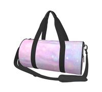 Mexpekil Borsa da palestra pieghevole Carry On Travel Duffle Bags Impermeabile Donna Uomo Bagaglio a Mano Borsa Grande Weekend Pernottamento Borse per Sport Danza, Glitter Stella Rosa, Taglia unica