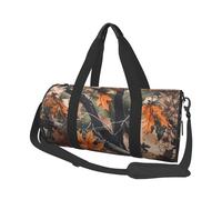 Mexpekil Borsa da palestra pieghevole Carry On Travel Duffle Bags Impermeabile Donna Uomo Bagaglio a Mano Borsa Grande Weekend Pernottamento Borse per Sport Danza, Camuffamento Fogli, Taglia unica