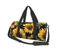 Mexpekil Borsa da palestra pieghevole Carry On Travel Duffle Bags Impermeabile Donna Uomo Bagaglio a Mano Borsa Grande Weekend Pernottamento Borse per Sport Danza, Girasoli floreali, Taglia unica