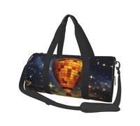 Mexpekil Borsa da palestra pieghevole da viaggio borsa da viaggio bagaglio a mano impermeabile borse da ballo sportive borse da fine settimana borsa da notte, Mongolfiera cielo stellato, Taglia unica