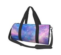 Mexpekil Borsa da palestra pieghevole da viaggio borsa da viaggio bagaglio a mano impermeabile borse da ballo sportive borse da fine settimana borsa da notte, Cielo Galassia Rosa Viola, Taglia unica