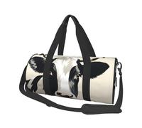Mexpekil Borsa da palestra pieghevole da viaggio borsa da viaggio bagaglio a mano impermeabile borse da ballo sportive borse da fine settimana borsa da notte, Mucca da latte divertente, Taglia unica