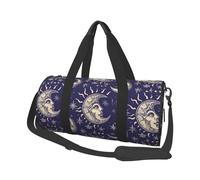 Mexpekil Borsa da palestra pieghevole da viaggio borsa da viaggio bagaglio a mano impermeabile borse da ballo sportive borse da fine settimana borsa da notte, Luna Sole Stelle, Taglia unica