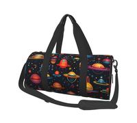 Mexpekil Borsa da palestra pieghevole da viaggio borsa da viaggio bagaglio a mano impermeabile borse da ballo sportive borse da fine settimana borsa da notte, Cartoon Planet Universo, Taglia unica