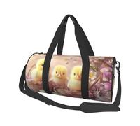 Mexpekil Borsa da palestra pieghevole da viaggio borsa da viaggio bagaglio a mano impermeabile borse da ballo sportive borse da fine settimana borsa da notte, Fiori di uovo di gallina gialla, Taglia