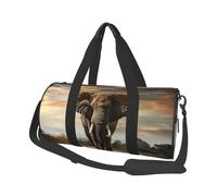 Mexpekil Borsa da palestra pieghevole da viaggio borsa da viaggio bagaglio a mano impermeabile borse da ballo sportive borse da fine settimana borsa da notte, Elefante che cammina., Taglia unica