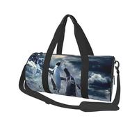Mexpekil Borsa da palestra pieghevole da viaggio borsa da viaggio bagaglio a mano impermeabile borse da ballo sportive borse da fine settimana borsa da notte, Simpatico pinguino., Taglia unica